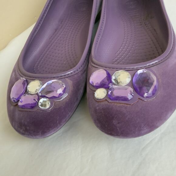 Crocs Lily Holiday Bling Women’s Neon Lilac Size 7 – Original Clogs - Picture 7 of 11